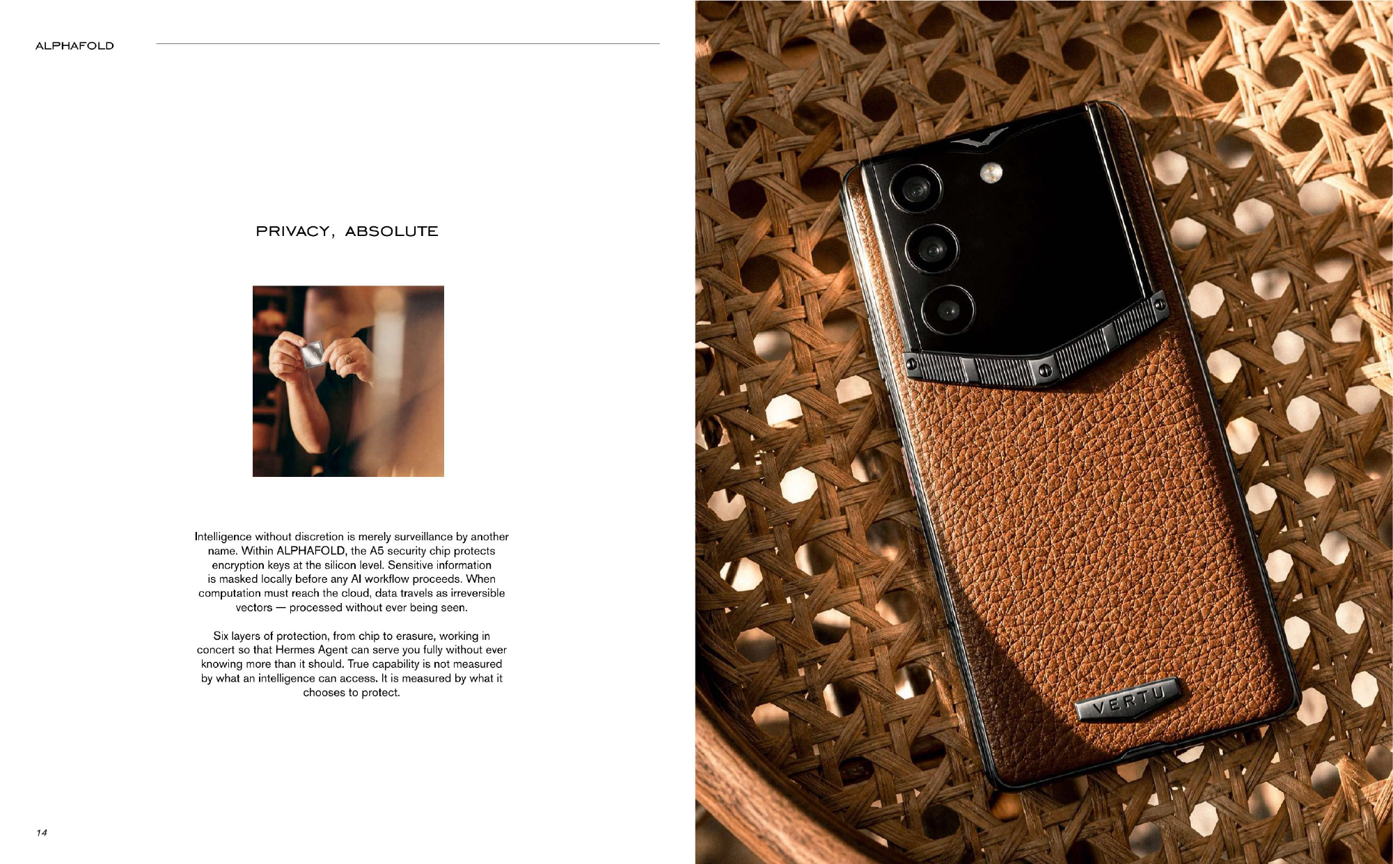 VERTU privacy and craftsmanship